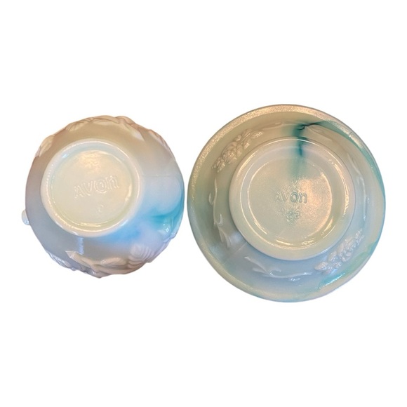 Vintage 1970 Avon Jadeite Milk Glass 2 piece bath set. Collectors item - Picture 8 of 8